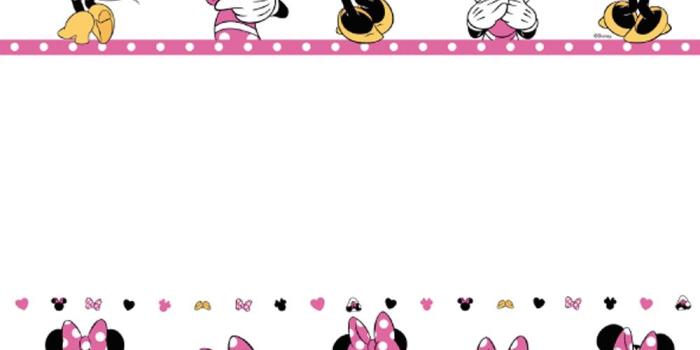 1000x1000 Galerie Official Minnie Mouse Childrens Nursery Wallpaper Border MN3502-2