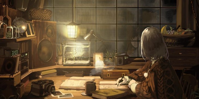 1301x842 Chill And Study In a Rainy Day Wallpaper Engine | ANIME in 2019