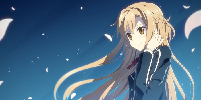 2560x1080 Download wallpaper 2560x1080 asuna yuuki, sword art online, sword