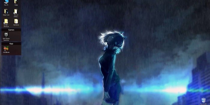 1280x720 Anime Girl in Rain Live Wallpaper - DesktopHut