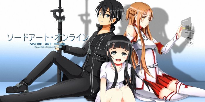 1920x1080 Kirito Asuna and Yui Sword Art Online Hd Wallpaper | Desktop