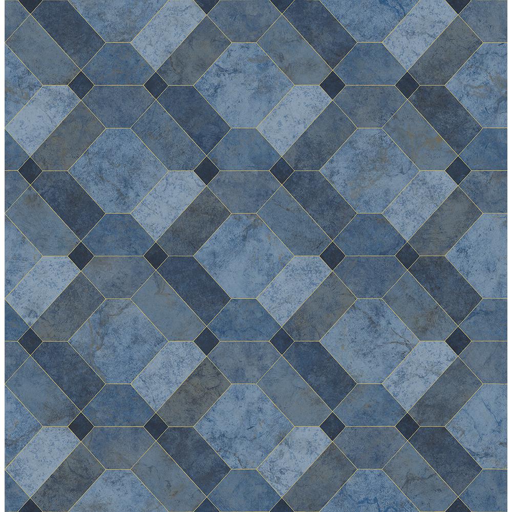 1000x1000 Devonshire Blue Marble Wallpaper Sample