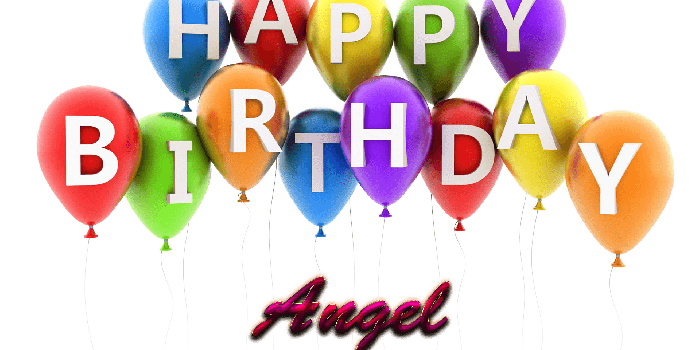 1920x1200 Angel Happy Birthday Balloons Name PNG