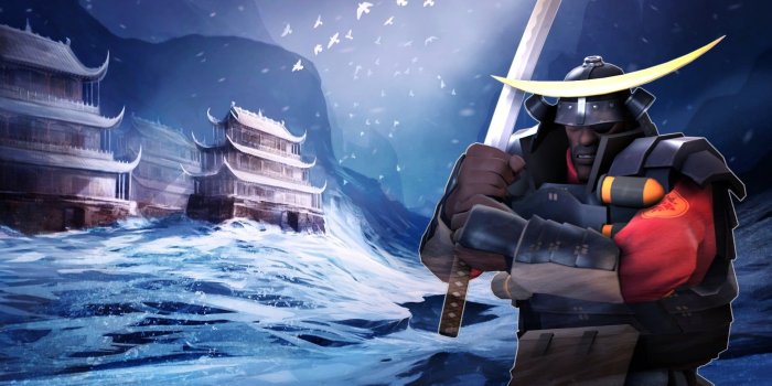 1888x1055 Men's black and white shorts, Demoman, Team Fortress 2 HD wallpaper