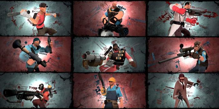 1332x850 Wallpaper Soldiers, Team Fortress 2, Medic, characters, Sniper