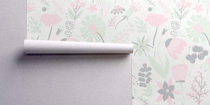 1024x1024 Cucumber Wallpaper Sample Swatch - Peach Floral Bouquet Beautiful