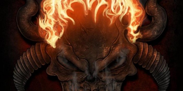 1600x900 Free download DEMON SKULL ON FIRE WALLPAPER 5886 HD Wallpapers