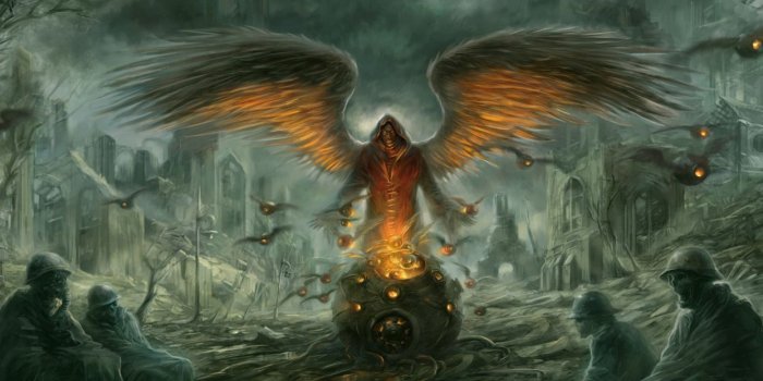 1244x700 Dark horror post apocalyptic demon evil angel warrior soldier skull