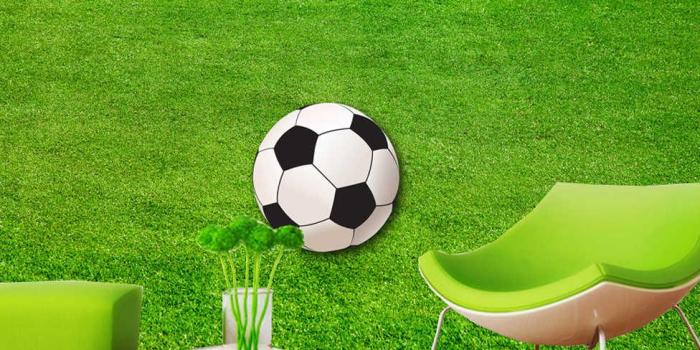 976x976 Custom Wallpaper Murals Green Lawn Soccer Field Wallpaper For Living