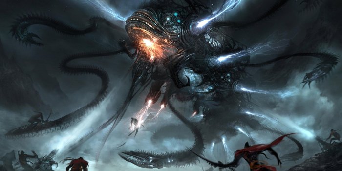 2560x1600 Fighting the alien robot Wallpaper #3161