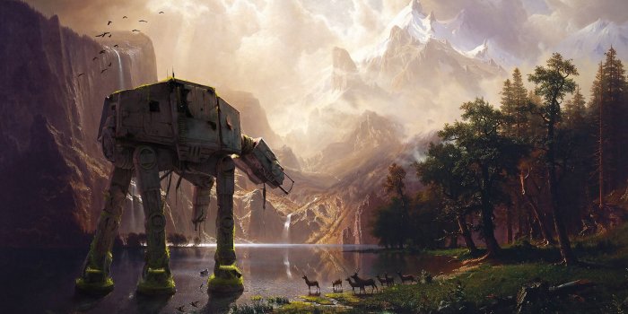 1920x1080 Star Wars Giant Robot Concept Art Hd Wallpaper M9themes Cute Cats