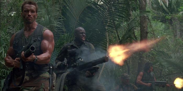 1920x1080 guns jungle predator Arnold Schwarzenegger / 1920x1080 Wallpaper