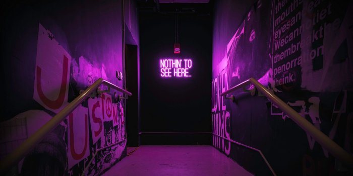 1920x1080 neon, #dark, #indoors, #purple, #neon sign | 1920x1080 Wallpaper
