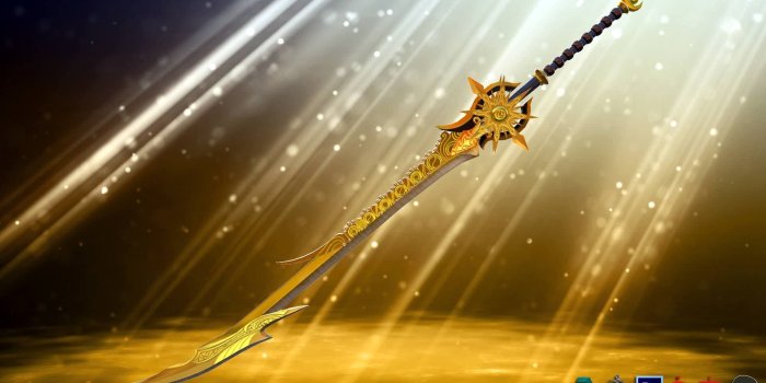 1920x1080 Golden Fantasy Sword! | Armory of the Gods in 2019 | Fantasy sword