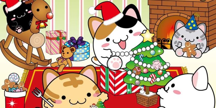 1024x768 Kawaii Christmas Wallpapers - Top Free Kawaii Christmas Backgrounds