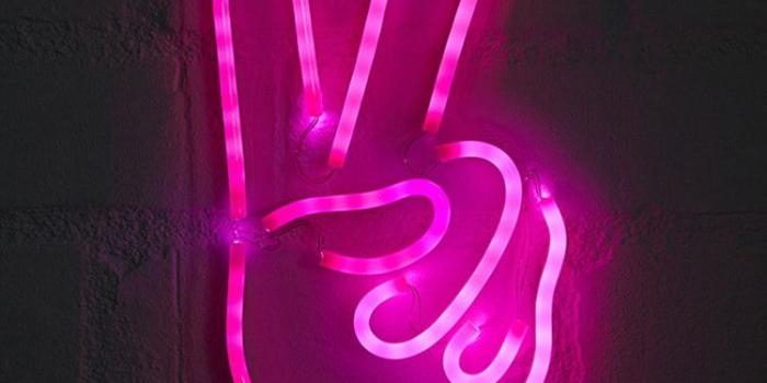 750x1125 Peace Sign LED Light | Mood Board in 2019 | Neon sign bedroom, Neon