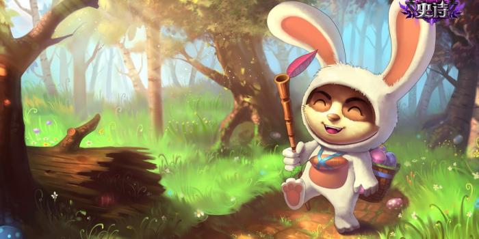 1215x717 League Of Legends Cottontail Teemo Chinese Wallpaper ~ League of