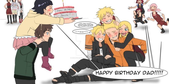 1191x670 Naruto - 'HAPPY BIRTHDAY DAD!' by Crimson-Kunoichi