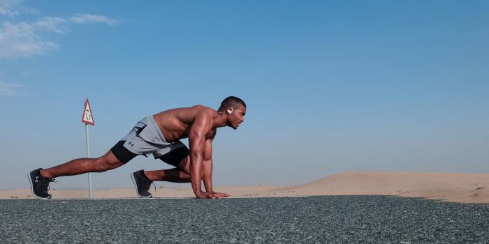 4896x2760 Man In Gray Shorts In Running Position - Free Stock Photo, Image