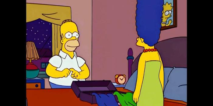 1920x1080 The Simpsons: Homer strangles Bart through the Wall