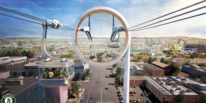 2048x1152 A's Dave Kaval unveils gondola plan to link BART, Howard Terminal