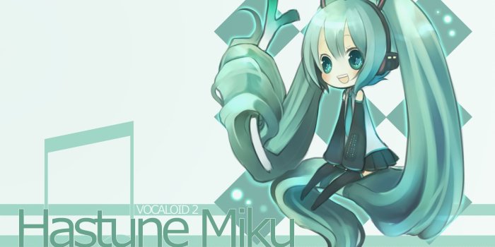 1920x1200 chibi hatsune miku twintails vocaloid | konachan.com - Konachan.com