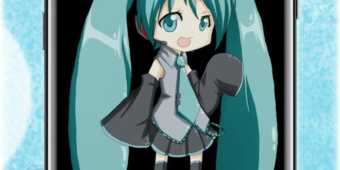 1080x1920 Chibi Miku Pattern Lock Screen and Wallpaper for Android - APK Download