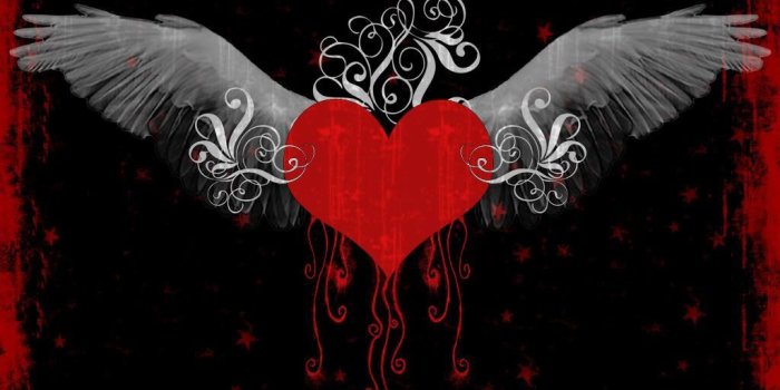 1024x768 50+ Gothic Heart Wallpapers - Download at WallpaperBro
