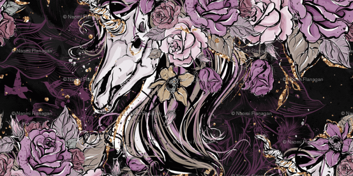 900x900 Romantic Gothic Unicorn