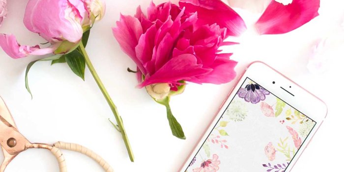 1200x1414 Free Floral Desktop Wallpaper - I Choose Happiness