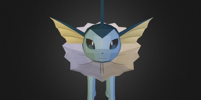 1920x1080 Vaporeon - 3D model by karrybird (@karrybird) - Sketchfab