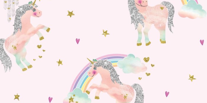 1000x1000 Rainbow Unicorn - Pink - Arthouse