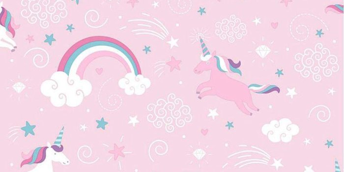1000x1000 Pink Unicorn Wallpaper Girls Kids Girly Rainbow Fairytale Stars