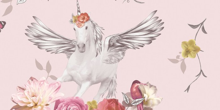 1600x1600 Details about FANTASIA ANASTASIA UNICORN WALLPAPER PINK - ARTHOUSE 692302  GLITTER