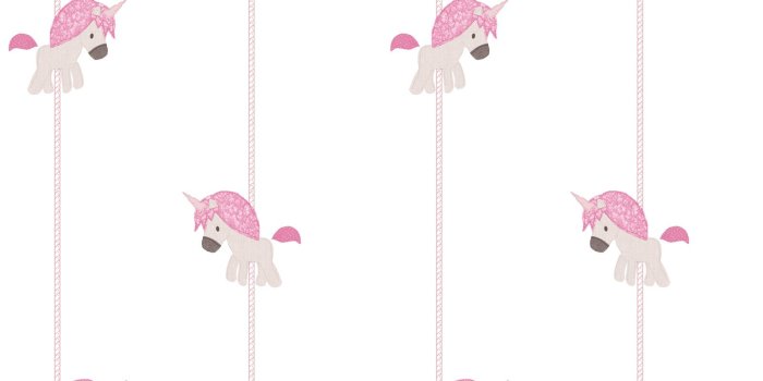 1600x1600 Kids Wallpaper unicorn stripped white pink 005455