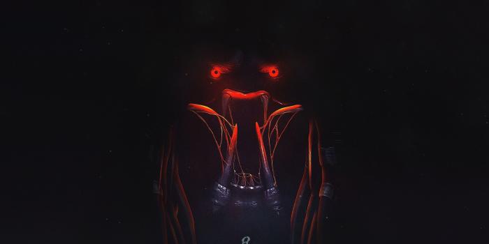 3840x2160 Wallpaper The Predator 2018, teeth, red eyes, darkness 3840x2160 UHD