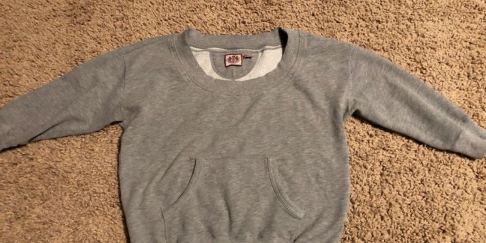 1024x768 Juicy Couture Women's Medium Pullover Sweatshirt Gray Athleisure Top