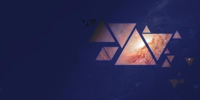 1920x1080 Galaxy M106 through triangles. Feedback welcome! (OC) [1920x1080