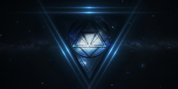 1332x850 Wallpaper space, stars, space, triangle, stars, galaxy, triangle