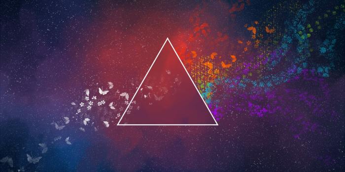 2000x1440 Triangle and Galaxy digital wallpaper HD wallpaper | Wallpaper Flare