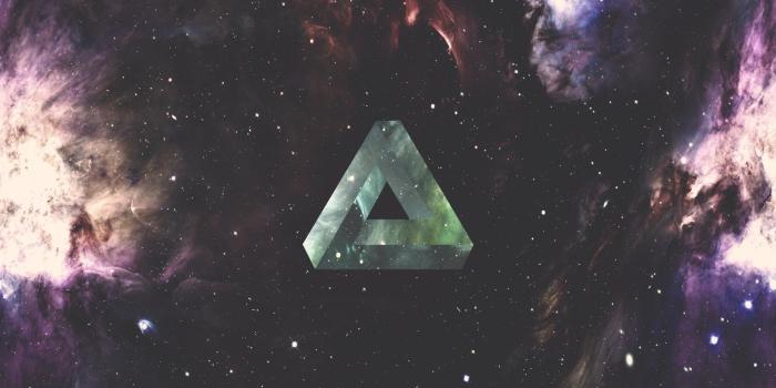 1920x1080 4528021 #triangle, #Penrose triangle, #space, #galaxy, #nebula