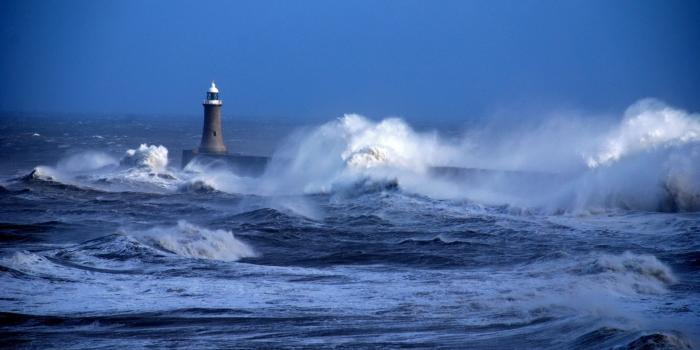 1920x1200 40+ Lighthouse Ocean Wave Wallpapers - Download at WallpaperBro