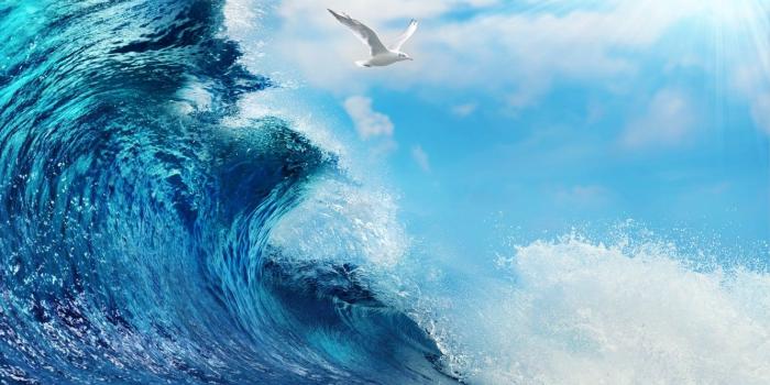 1332x850 Wallpaper sea, water, the ocean, wave, sky, sea, ocean, blue, splash