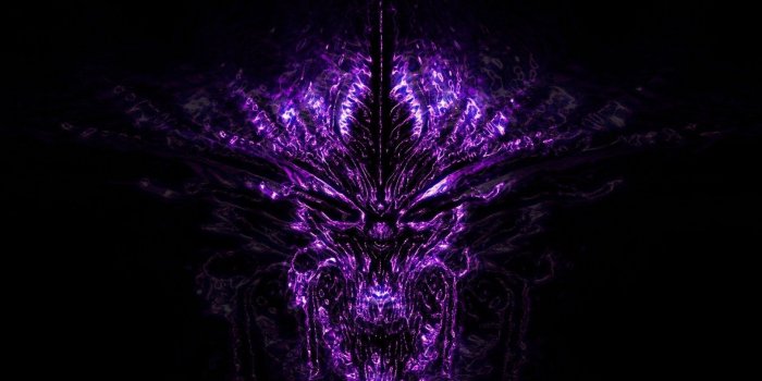 1920x1080 Purple dragon HD wallpaper, Diablo III, demon, fantasy art, fan art
