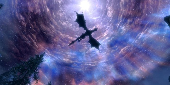 1280x720 1st Wallpaper — Purple Skyrim Purple Dragon Wallpaper Purple...
