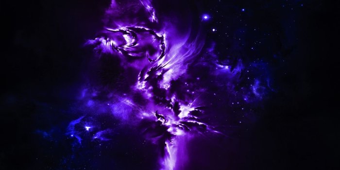 1680x1050 Awesome Purple Dragons | Space Abstract Purple Wallchan Wallpaper