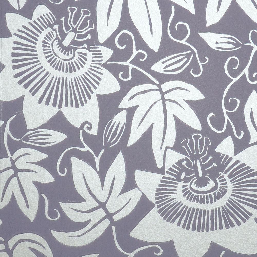 1000x1000 Lilac and Silver Passion Flower Wallpaper