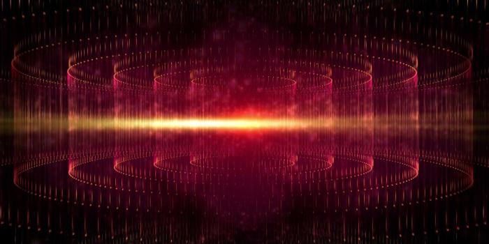 1280x720 ✔ 4K RELAXING MOVING BACKGROUND ✔ Red Matrix Rings 