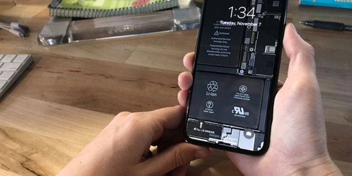 1200x800 Here's a cool see-through iPhone X wallpaper that shows off its