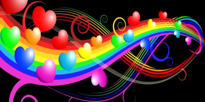 1920x1200 Rainbow Heart Wallpaper (57+ images)